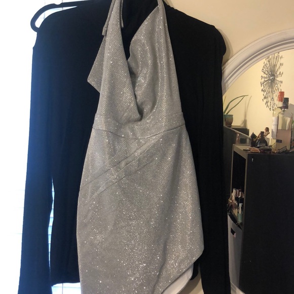 Fashion nova Twinkle In Her Eye Silver Mini Dress - Picture 2 of 2